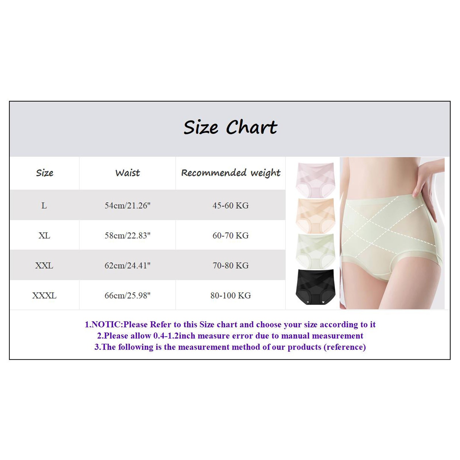 thumbnail image 3 of Pantalones bactericidas de cintura alta sin seda para mujer: faja ligera para uso diario/posparto, tallas L-XXXL., 3 of 4